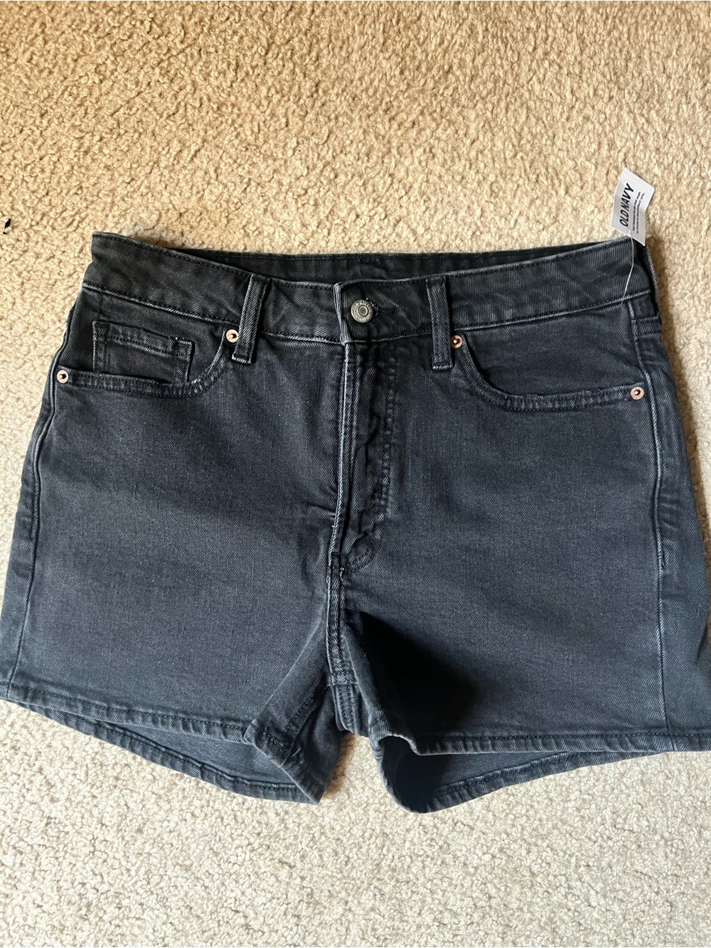 Old Navy NWT Size 8 Women's Black Denim Shorts